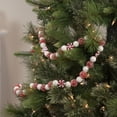 thumbnail image 2 of Northlight 4' Red and White Peppermint Candy Christmas Garland, 2 of 3