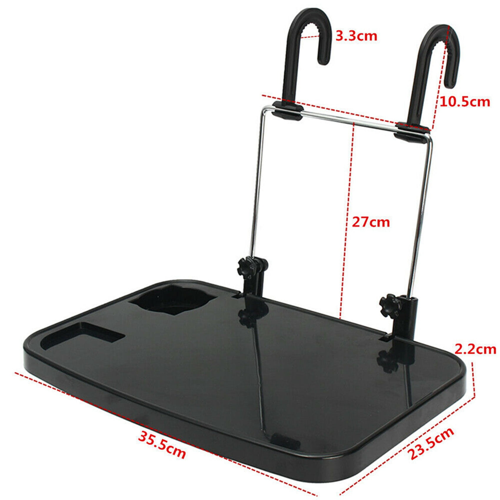 2X Folding Car Computer Desk Work Table in Car Laptop Stand Food Tray Drink Holder