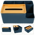 thumbnail image 1 of PAMINGONO 1Pack Tissue Paper Dispenser Blue Plastic Rectangular for Bathroom Storage Containers for Napkins, 1 of 8