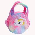 thumbnail image 5 of Bolsa De Hombro Bolso Mini de hombro de felpa con unicornio de dibujos animados, bonito de Alpaca para niñas, regalos para niños, 5 of 5