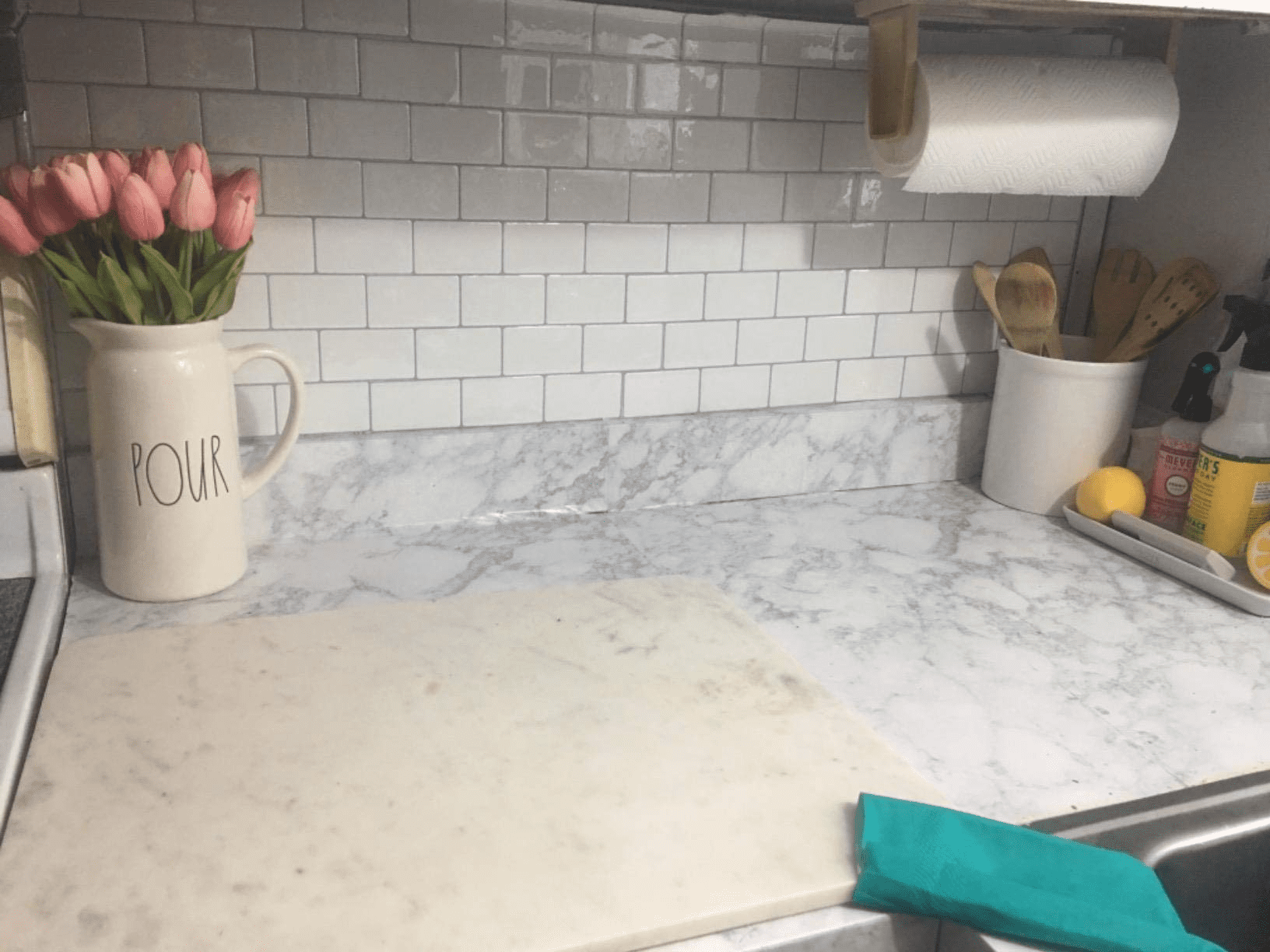Art3d Peel and Stick Backsplash Tiles White Kitchen Backsplash Tiles in Subway Design(12" x 12" 10 Pieces)