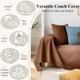 thumbnail image 6 of Sanmadrola 100% Waterproof Couch Cover for 2-3 Cushion Couch Non-Slip Water Resistant Sofa Cover for Dog Outdoor Leakproof Sofa Cover Pet Protector Furniture Covers Washable Thick, 6 of 10