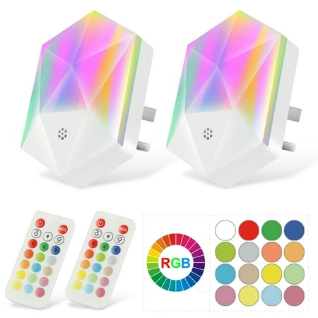 

Remote Control LED Night Light RGB Color Changing Plug Night light For Kids Room