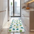 thumbnail image 4 of White Dinosaurs Silhouette Pattern Kitchen Rug Mat,Kitchen Runner Rugs Non Skid Washable,Decorative Kitchen Floor Mats for Kitchen,Sink,Laundry,17"x47.2", 4 of 7