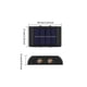 thumbnail image 3 of Inteprter 2 piezas de luces de pared con energía Solar para el hogar, Patio exterior, Patio, camino, detección de luz, lámpara impermeable, accesorio de Iluminación y accesorios Blanco Inteprter HA066654-01B, 3 of 6