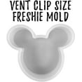 thumbnail image 2 of Mouse Silicone Mold  Size 3" Wide x 2.75" Long x 0.8" Deep Vent Clip Size  Small Mouse Design for Freshie, Soap, Resin, Candles, 2 of 4