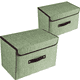 thumbnail image 1 of Caja de almacenamiento plegable - Juego de tamaño verde claro Xemadio 2035330-1, 1 of 9