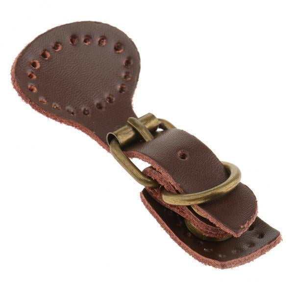 GUOOL 3-20pack Sew on Leather Snap Buckles DIY Bag Handbag Replacement Coffee 3 Pcs