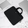 thumbnail image 5 of RAINYEAR Protective Laptop Sleeve Case for 13-14 Inch Macbook Air/Pro Laptop Chromebook Computer, Slim Lightweight Computer Carrying Bag Cover Briefcase with Handle, Black, 5 of 6