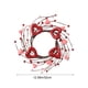 thumbnail image 3 of Uuiauoio Valentine Candle Rings Wreaths Red Heart and Berry Candle Holder Rings Red Pip Berry Candle Rings Mini Wreaths for Valentine's Day Wedding Windows Table Centerpieces, 3 of 6