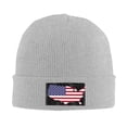 thumbnail image 2 of ZICANCN America Country Flag Knit Beanie Hat , Winter Cap Soft Warm Classic Hats for Men Women Gray, 2 of 8