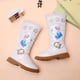 thumbnail image 2 of Botas de niña de Frozen de Disney, botas cálidas de princesa Elsa para otoño e invierno, zapatos para niñas, botas de nieve, zapatos informales de felpa en rosa y azul, talla 26, plantilla de 16,2 cm Gao Jinjia LED, 2 of 2