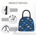 thumbnail image 4 of Easygdp Colorful Ocean Shark Bolsa de Almuerzo Insulada Grande, Forro de Aluminio, Diseño Espacioso, a Prueba de Fugas, Ideal para Trabajo, Picnics, Viajes y Actividades al Aire Libre, 4 of 6