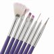 thumbnail image 5 of Professional Design 7-Piece Set Purple Nail Salon Brushes Manicure For Painting and Dotting Tools, 5 of 5