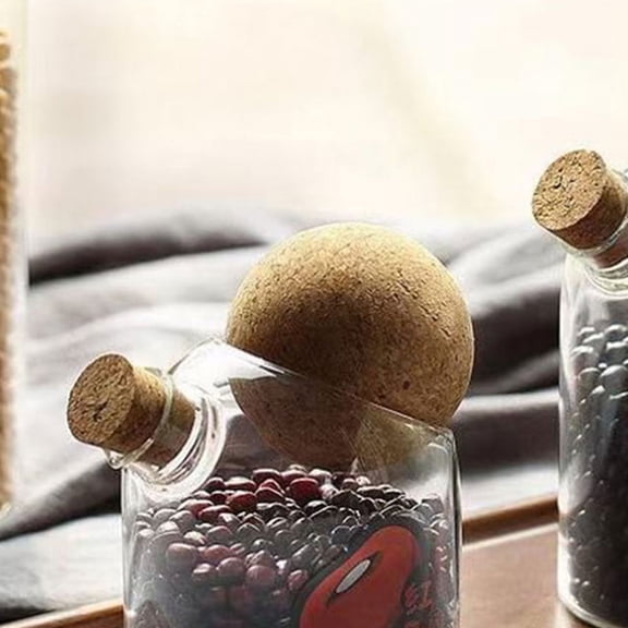 FONWILYO Wine Decanter Lid Seal 6Cm Cork Ball Stopper Preventing 1Pcs Wood Material