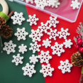 thumbnail image 4 of Ksopiavobs Small Snowflakes for Craft,60 Pcs White Glitter Plastic Mini Snowflake for Christmas Embellishments and Winter Party DIY Craft Decoration-3 Different Size, 4 of 6