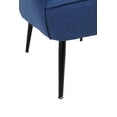 thumbnail image 6 of Modern Mid Century Velvet Sherpa Armchair,Upholstered Single Sofa Side Chair,Velvet Accent Chair with Metal Legs,Comfy Sofa Chair for Living Room,Bedroom,Home Office(Blue), 6 of 9
