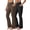 Brown & Black, variant on Rosvigor Flare Yoga Pants for Women High Waisted Leggings Tummy Control Workout Pants No Front Seam Trousers with Pockets