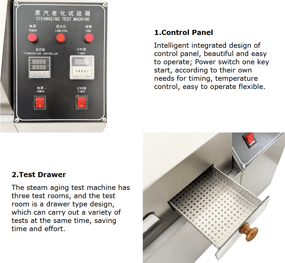 Steam Aging Test Machine Electroplating Element Life Acceleration Simulation Environment Testing Machine 110V