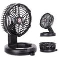 thumbnail image 2 of Ventilador portátil RUNTOP recargable con luz LED y gancho de 7 pulgadas, 2 of 3