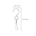 thumbnail image 2 of HEMOTON  8 Pcs Swivels for Wind Spinners Wall Hooks Hanging Snap Heavy Duty Ornaments Silver, 2 of 8