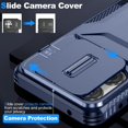 thumbnail image 5 of Rugged Case for Motorola Moto G Stylus 2025 with Slide Camera Cover & Drop Protection Blue, 5 of 5