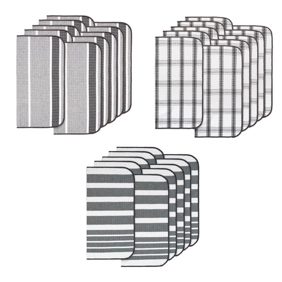 Kitchen Works Dish Cloths, 30-pack Grey