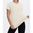 thumbnail image 4 of Ronuti Womens Workout Tops Short Sleeve Activewear T-Shirts Quick Dry Breathable Gym Running Yoga Athletic Wear, 4 of 11