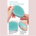 thumbnail image 3 of Hair Styling Detangling Comb, Gradient Round Handle Hair Comb 5pcs Ergonomic  for Home Use, 3 of 8