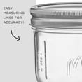 thumbnail image 4 of Frascos Mason JoyJolt de 240 ml, boca ancha, paquete de 6 con tapas, 4 of 8