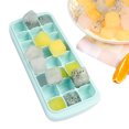 thumbnail image 6 of Silicone Ice Cube Tray Ice Cube Mold Container Frozen Cubes 24 Compartments with Lid for Bars Households Party, 6 of 9