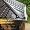 thumbnail image 5 of Summit Living 10' x 12' Outdoor Hardtop Gazebo Aluminum Frame Galvanized Steel Double Roof Patio Gazebo with Netting and Curtains Brown, 5 of 13