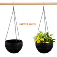 thumbnail image 4 of HLONK 2 Pcs Pot de Plante Suspendu Auto-Arrosant Extérieur Intérieur avec Filet, 4 of 6