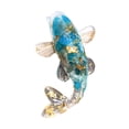 thumbnail image 2 of Figura de pez, Feng Shui, Colección Adorno de pez dorado de la suerte, Escultura, Pez pequeño Azul grisáceo, 2 of 9