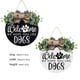 thumbnail image 5 of Matsuzay Señal de bienvenida para puerta, colgador de pared para oficina, comedor, restaurante, porche, Patio, puerta rústica, decoración, Kits de decoración para fiestas Negro, 5 of 6