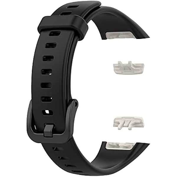wonima11 Compatible For Huawei Band 6 Replacement Band, Replacement Silicone Wrist Strap Band For Huawei Band 6/ Honor Band 6, Soft And Durable(Silicone Black)