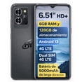 thumbnail image 1 of Celular Hyundai Pro HYLine 6.51" 6GB RAM 128GB 4G LTE Android 13 Dual SIM Teléfono Negro, 1 of 5