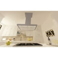 thumbnail image 3 of ZLINE 30 in. Wooden Island Mount Range Hood in Gray - Includes Motor, 3 of 5