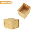 thumbnail image 5 of 2pack Bamboo Waste Bin in Natural Bamboo Color home Trash Can, 5 of 5