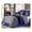 Gray/Blue/Black, variant on Loft 8-Piece Luxury Striped Comforter Set (Full, Navy/Gray/Blue)