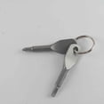thumbnail image 3 of Stainless Steel Keychain Flathead Screwdriver and Screwdrivers Key Ring, 3 of 6