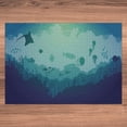 thumbnail image 5 of Ambesonne Deep Sea Jigsaw Puzzle Durable Cardboard, Jellyfish Corals Mammals, 1000 pcs, Blue Almond Green, 5 of 5