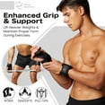 thumbnail image 2 of Special Essentials Weight Lifting Hooks (Pair) – Heavy Duty Steel Gym Hooks with Padded Wrist Straps for Deadlifts, Pull-Ups, Rows & Powerlifting, 2 of 7