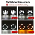 thumbnail image 7 of 7" Inch RGB Halo Headlights & 4" Fog Lights Led Combo Headlamp Assembly Dual Controlled RGB Light Kits Compatible with 2007-2018 Jeep Wrangler JK JKU, 7 of 7