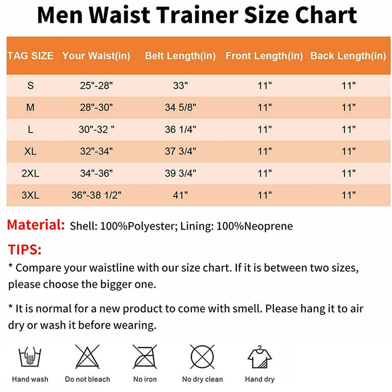 KIWI RATA Waist Trainer for Men Sweat Waist Trimmer Corset with 3 Straps  Stomach Wraps Zipper Neoprene Workout Belt 