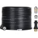 thumbnail image 1 of Kit de desatascos de manguera de 15 m para hidrolimpiadoras Kärcher con boquilla y boquilla giratoria, kit de desatascos de manguera profesional de 180 bares con adaptador para accesorios Karcher K2/K, 1 of 5