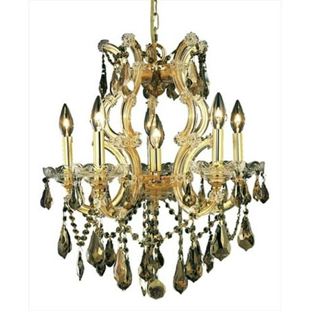 

2801D20G-GT-RC 20 W x 25 H in. Maria Theresa Collection Hanging Fixture - Royal Cut Gold Finish