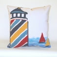 thumbnail image 1 of Liora Manne Lighthouse Indoor / Outdoor Throw Pillow, 1 of 1