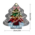 thumbnail image 2 of Stylish Metal Hanging Christmas Tree Wind Spinner - Colorful Ornaments & Silver Design for Garden & Yard Decor, 2 of 7