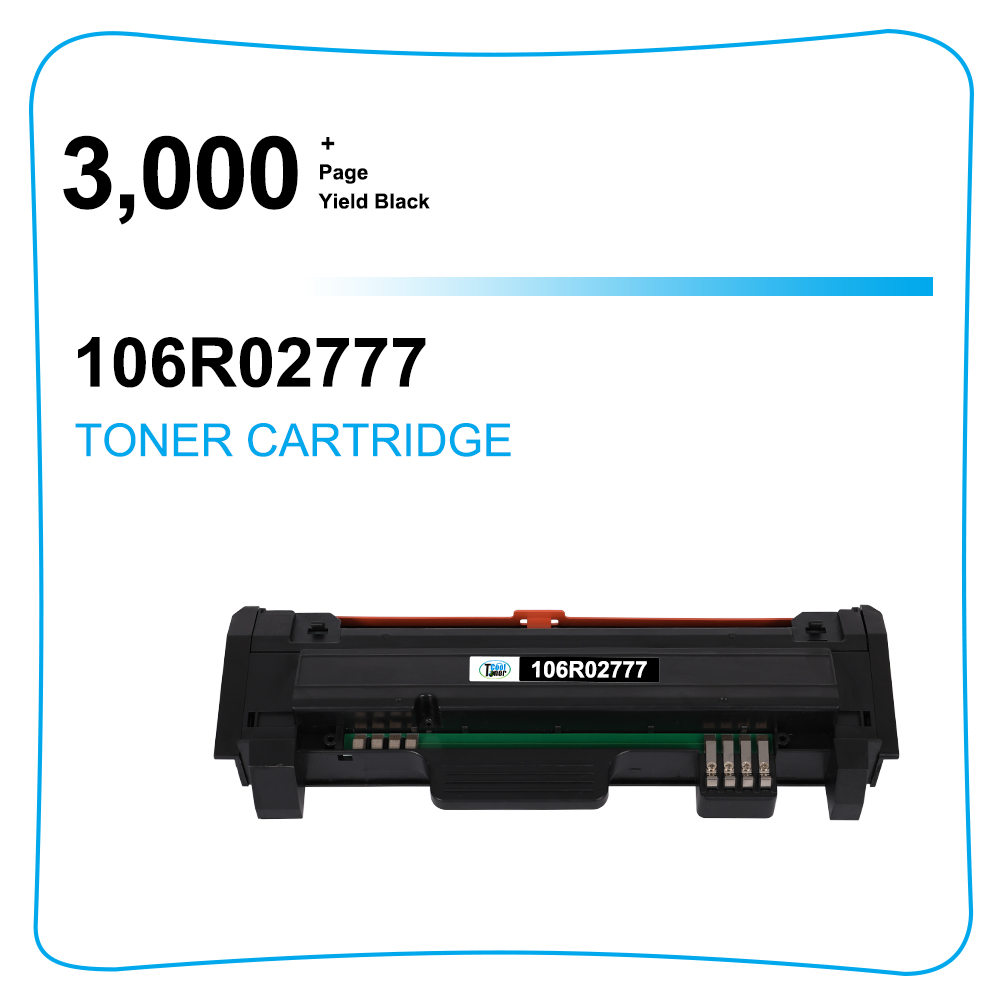 True Image 5-Pack Black Toner Cartridges 106R02777 For Xerox Phaser 3052/3260 & WorkCentre 3215/3225